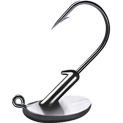 China Rocker Design /Gravity Dispersions/Slow Descending/Distance Rocker Lead JIG Hook Lure Advance Head Swimming Hook For Soft Bait Rock Fishhook for sale