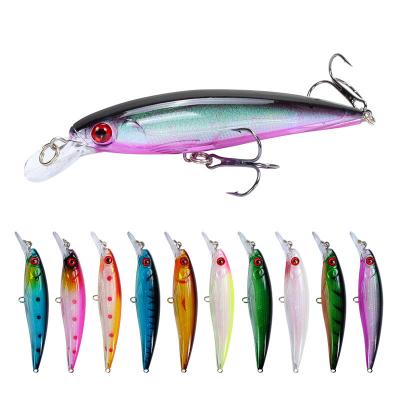 China ABS 13.5g 11cm Jerkbait Bait With Triple Hook Fishing Lures Bait Saltwater for sale