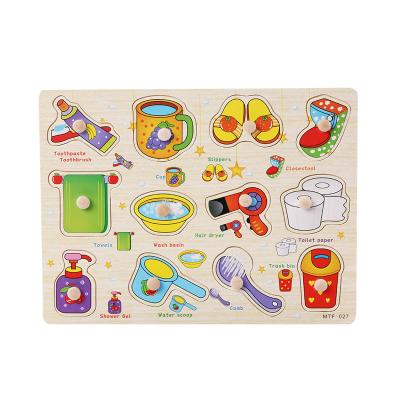 China Eco-Friendly Water-base Varnishing COMMIKI Kids First Learning Educational Montessori Letter Blocks 3D Wooden Alphabet Puzzle for sale