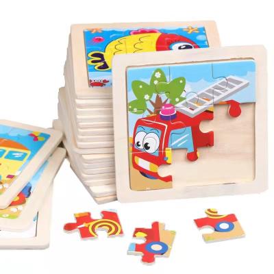 China Educational Toy COMMIKI 3D Puzzle Wooden Puzzle for Kids Baby Toy Educational Puzzles for Children for sale