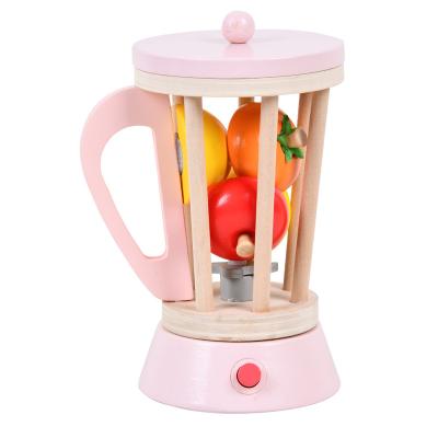 China Funny Toys COMMIKI Toy Wooden Pretend Fruit Juice Maker Kitchen Toys Girls and Boys Educational Role Play Children's Toys for sale