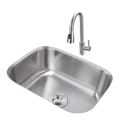 China Without SUS304 Rectangular Single Bowl Faucet CUPC Competitive Price Vegetal Large Single Drop In Kitchen Bedroom Sink for sale