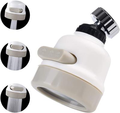 China 3 Way Flexible Sprayer Water Saving Faucet Rotating Spray Head For Faucets for sale