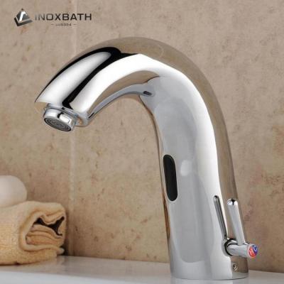 China Infrared Type Sink Infared Mixer Hand Wash Basin Sense Faucets 304 Sensor Automatic Motion Adapter Water Saver Tap Faucet for sale