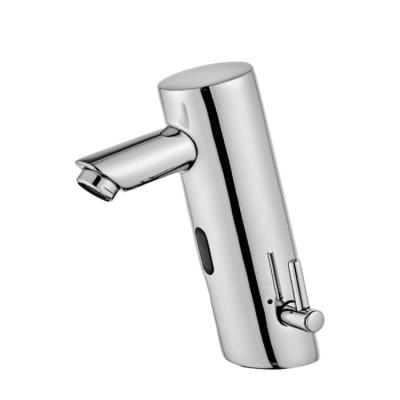 China American Bathroom Sanitary Simple Touchless Smart Touch Single Touch Sense Faucet Hole Sensor Automatische Tall Basin Faucet for sale