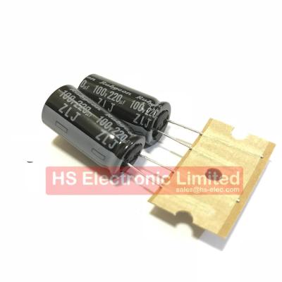 China 100V 220uF 12.5*25mm General Purpose Aluminum Electrolytic Capacitor 100ZLJ220MG412.5X25 for sale