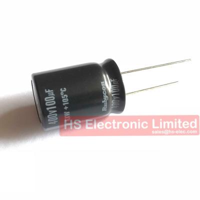 China 400V 100UF 20% 18*25mm General Purpose Aluminum Electrolytic Capacitor 400KXW100MEFC18X25 for sale