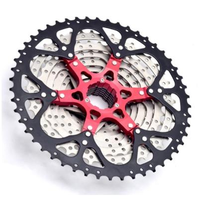 China Bicycle Parts Mountain Road Bike Flywheel 6/7 /8/9/10/11/12 Speed ​​Cassette Flywheel 25/28/32/36/40/42/46/50T Sprocket steel factory for sale