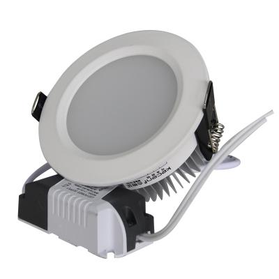 China Modern Ce Rohs 55mm 230v 80mm Cut Out 3W 7w 9w Round Recessed Aluminum Housing Ceilling Led Downlight for sale