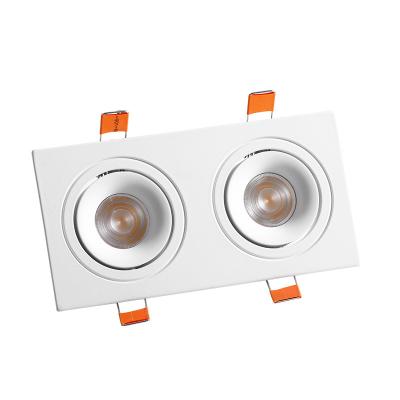 China Shenzhen Trimless Modern Rectangular Adjustable Lamp Recessed Led Downlight for sale