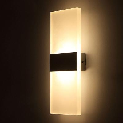 China Modern Decorative Indoor Bedside Down Mounted Near Acrylic LED Wall Sconce Light for sale