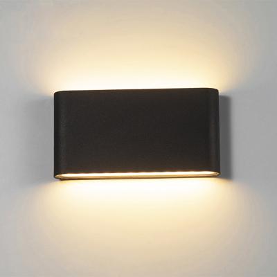 China Indoor Decorative Modern Black Modern Down Mount Near Hallway LED Wall Sconce Light for sale