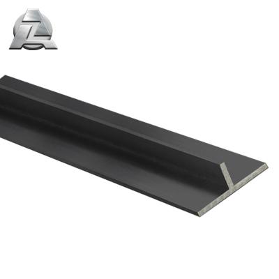 China Industry Black Anodized Extruded T Channel Sizes Aluminum Extrusions Profile for sale