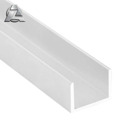 China Customized 8 Inch Width Extruded Anodized Aluminum U Shape Channel Extrusion Beam Profile for sale