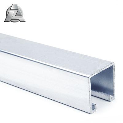 China Industrial Extruded Industry Metal Aluminum Alloy Strut C Shape Track Channels for sale