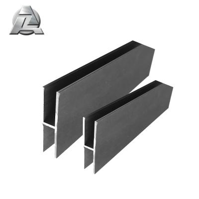 China Black Anodized Industries Custom Extruded Aluminum Glazing H Channel Stock for sale