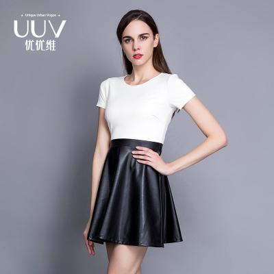 China Leather Skirt by Breathable Breathable Skirt Most Popular Women PU Leather Black Label Company for sale