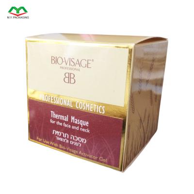 China Recyclable printed paper box for thermal face and neck mask for sale