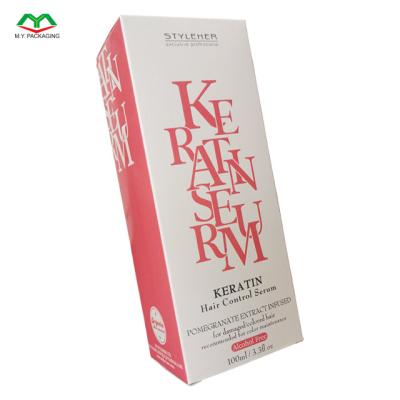 China Recyclable Custom Printed Packaging Box For Hair Control Serum for sale