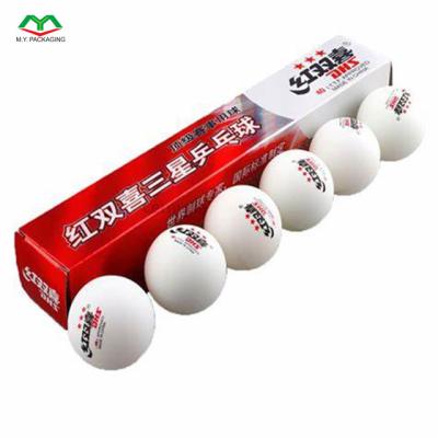 China Recyclable Custom Ping Pong Ball , Table Tennis Ball Packaging Box With Logo for sale