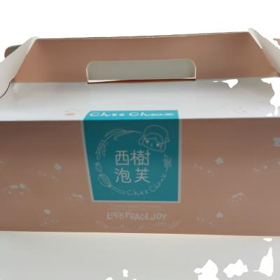 China Disposable Custom Design And Printing Cake Burger Box Wholesale Fried Chicken Container Packaging for sale