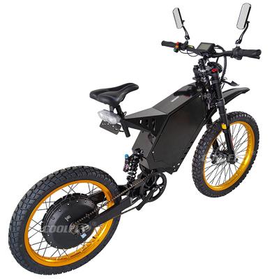 China Big Bomber ebike 5000w Electric Bicycle Premium Quality Reinforced Tire Stealth Steel Bomber Fastest Dirt Bike for sale