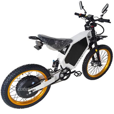 China Factory Supply 72v Stealth Bomber 41.6Ah Cell Lithium Battery Steel Reinforced Enduro Electric Bike 100kmh 1000w 1500w for sale