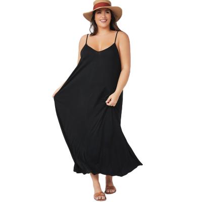 China Breathable Women Plus Size Sleeveless Nude Maxi Girls Dress Casual Summer Beach Party Wear for sale