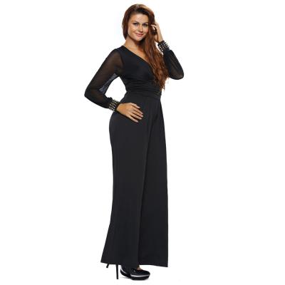 China Viable Supply ODM Service Polyester Women Plus Size Jumpsuit Rompers Overalls for sale