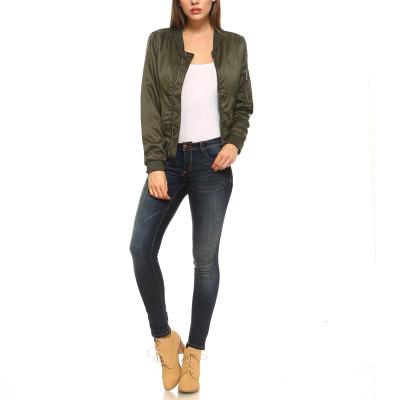 China Viable Wholesale Woven Polyester Women's High Performance Bomber Jacket for sale