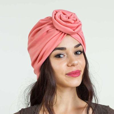 China News Parent-Child Fashion Towel Hat Women's Elastic Cotton Indian Hijb Muslim Head Caps Hat for sale