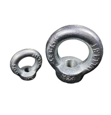 China Heavy Industry galvanized eye nut DIN 582 Rings nut M6-M100*6 Lifting Machinery for Loading and Unloading Purposes Lifting Eye Nut for sale