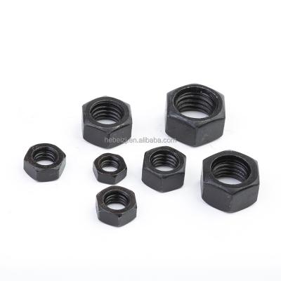 China 8.8 Grade Heavy Industry Hex Nut Black High Strength Hex Nut Price More Favorable In for sale