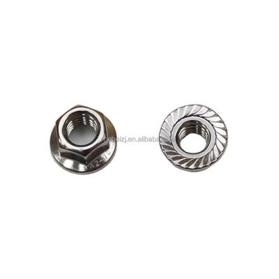 China Heavy Industry Appreciate Express Service DIN 6923 Flange Nut Galvanized Carbon Steel Flanged Nut Non-Skid Castellated Anti-Detach Hex Nut for sale