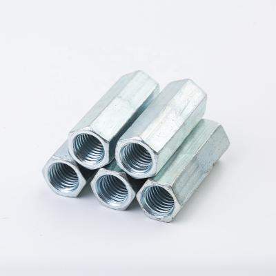 China Heavy Industry Hex Connector Nut Connecting Nut Galvanized Extended Hex Nut Favor Price for sale