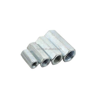 China Heavy Industry Convenient Service Bargain Price In Hex Connector Nut Carbon Steel Galvanized Extended Hex Nut for sale