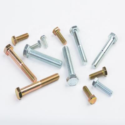 China DIN 933 Home Appliance Equipment Full Wire Hex Galvanized Bolt Carbon Steel Hexagon Bolt 4.8/8.8 Class Bolt for sale