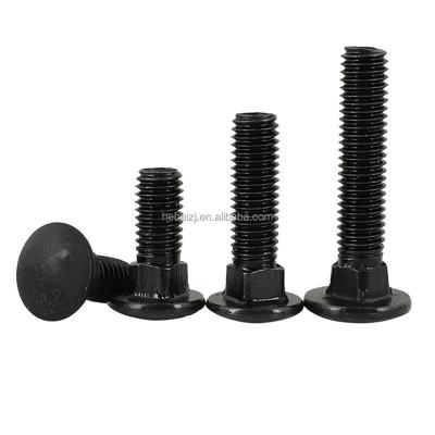 China Machinery Bargain Price In DIN 603 Round Head Round Square Neck Bolt Mushroom Head Galvanized Bracket Bolt Black for sale