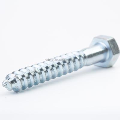 China HEX Head Hexagon Wood Screws M6-M12 DIN571 Galvanized Screws Screw Manufacturers for sale