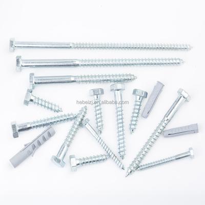 China HEX Convenient Service Price Cheap Hex Head Wood Screws And Plastic Expansion Socket Galvanized Wood Screws for sale