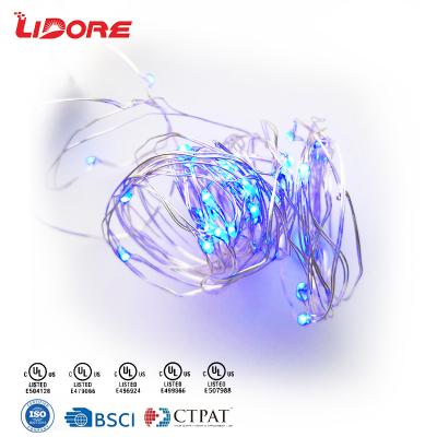 China Durable Ribbon String Curtain Led Light Copper String Battery Operated Fairy Lights for sale