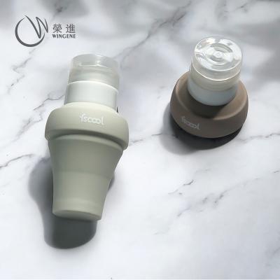 China Wholesale Durable Eco Travel Soap Bottle Non-Toxic Silicone Collapsible Squeeze Bottle for sale