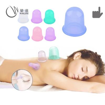 China Eco-friendly silicone massager cupping, hijama cupping cups, hijama cupping therapy set for sale