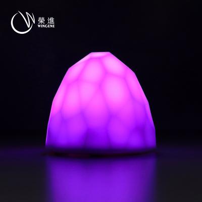 China Small Creative Touch Control Night Light Silicone Kids Christmas Night Lamp for Children for sale