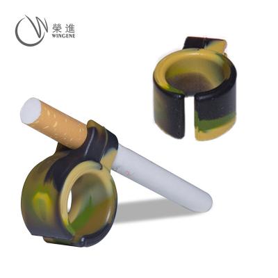 China Wholesale Finger Ring Super Cigarette Holder Silicone Modern Cigarette Accessories Factory Use for sale