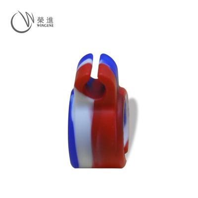 China Food Grade Silicone Finger Cigarette Creative Design Colorful Convenient Ring Non-fading Cigarette Holder for sale