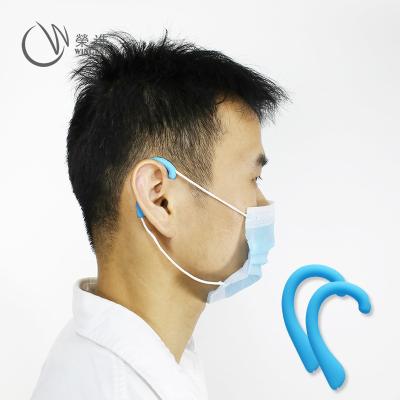 China Factory Wholesale Eco-friendly Silicone Ear Cushion Pads Reusable Face Masked Hang Ears Hook For Reducing Ear Pain for sale