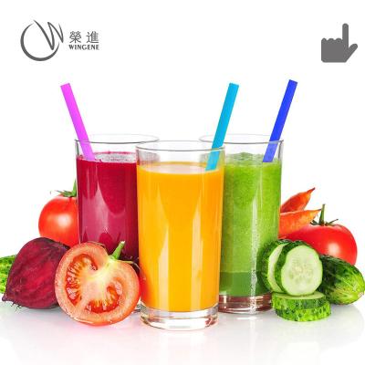 China 2022 Boba Reusable Soft Silicone Drinking Straws Eco-Friendly Wingene New Straws for sale