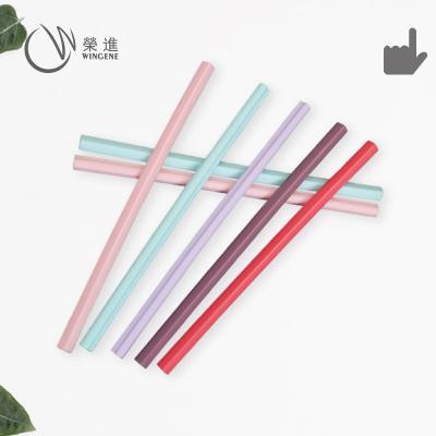 China China Sustainable Customizable Small Diameter Colored Safe Silicone Reusable Drinking Straws for sale