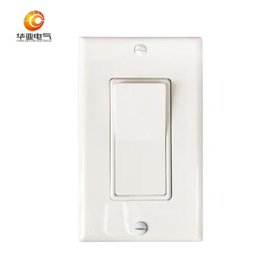 China 15A 120/277V Decorums American Rocker Switch, Single Pole, Residential, Ground, White, UL/cUL Listed LD-2001 for sale